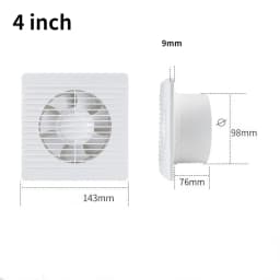 4'6'8' Exhaust Fan Toilet Powerful mute Exhaust Fan Household Wall Exhaust Fan Ventilation Fan for Dropshipping