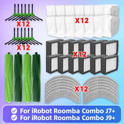 Fit For ( iRobot Roomba COMBO J7+ Plus / COMBO J9+ Plus ) Vacuum Parts Main Roller Side Brush Hepa Filter Mop Cloth Dust Bag