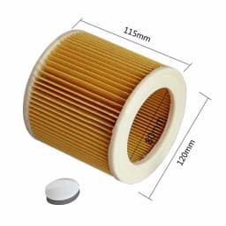 HEPA Filter for Karcher Cartridge WD2250 WD3.200 MV2 MV3 WD3 Karcher Filter Parts Air Dust Filters Vacuum Cleaners