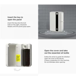 500ML Bluetooth Wall Mounted Essential Oil Diffuser with APP Control Fragrance Air Scent Aroma Machine for Hotel Home 1500cbm