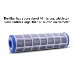 Washable Water Purifier Filter 10 Inch Stainless Steel Mesh Filter Cartridges Filter Accuracy 40 Microns