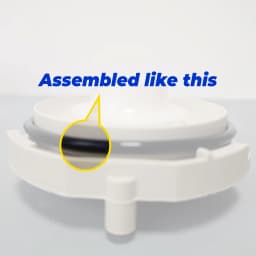 5Pcs, Dishwasher Pump Head Assembly - Rubber Rings/Rubber Bands Compatible with YXW50-2E(L) Motor