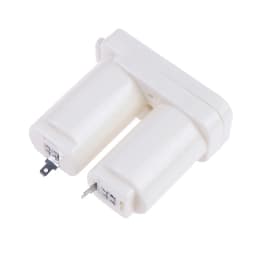 3/2/1Pcs Double Compartments Universal Battery Box for Gas Water Heater Accessories Parts Plastic Double Battery Case(white)