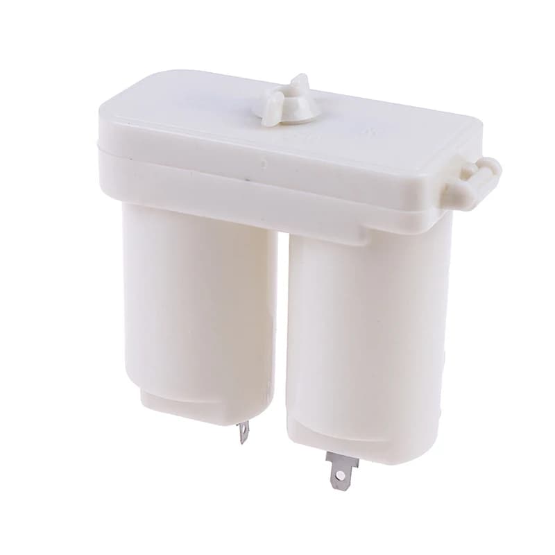 3/2/1Pcs Double Compartments Universal Battery Box for Gas Water Heater Accessories Parts Plastic Double Battery Case(white)