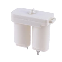 3/2/1Pcs Double Compartments Universal Battery Box for Gas Water Heater Accessories Parts Plastic Double Battery Case(white)