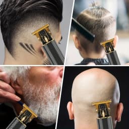 Professional Vintage Hair Clippers and Trimmers Kit, Rechargeable Cordless Haircut & Grooming Set for Men, Beard Trimmer with