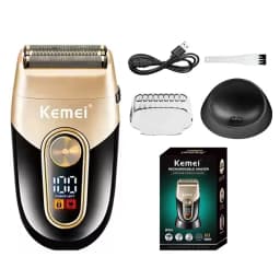 Kemei Rechargeable Hair Clippers Kit Professional DLC Blade Electric Trimmer Men Barber Cordless Shaver KM-2242 KM-2351 KM-3209