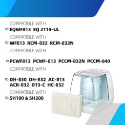 WF813 Humidifier Wick Filter Replacement for EQWF813 Compatible with RCM832, RCM-83 PCWF813 PCCM 840 4Pack