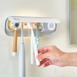 NEW UV Toothbrush Holder Automatic Drying Toothbrush Sterilizer Intelligent Wall Mounted Home Bathroom Rechargeable Fast Drying