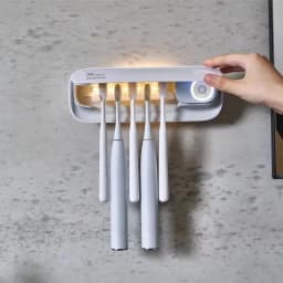 NEW UV Toothbrush Holder Automatic Drying Toothbrush Sterilizer Intelligent Wall Mounted Home Bathroom Rechargeable Fast Drying