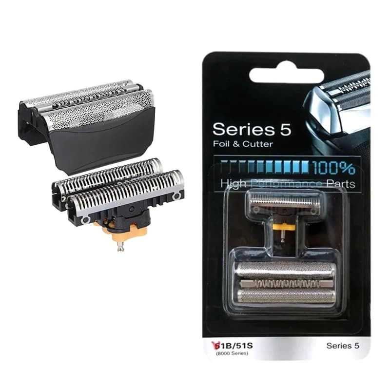 51B Head Foil Cutter Replacement for Braun Shaver WaterFlex ContourPro.Type: 5643,5644,5645,5646,5647,5649,5751,5757,5758