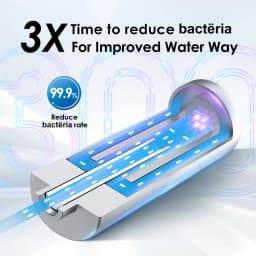 ALTHY LED UV Ultraviolet Water Sterilizer for Under Sink Water Filter / RO Purifier System Mercury-Free Stainless 50 Year Life