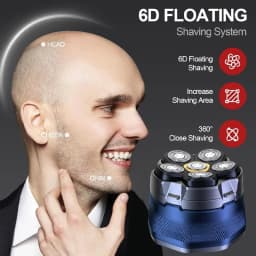 Electric Head Shaver for Bald Men 6D Magnetic Razor Hair Trimmer USB Rechargeable LED Display Waterproof Beard Shavers