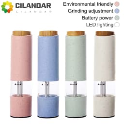 Electric Salt Pepper Grinder Automatic Spice Mill Adjustable Coarseness Kitchen Grinding Tools For Cooking BBQ Seasoning