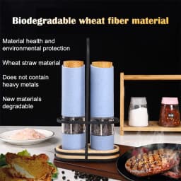 Electric Salt Pepper Grinder Automatic Spice Mill Adjustable Coarseness Kitchen Grinding Tools For Cooking BBQ Seasoning