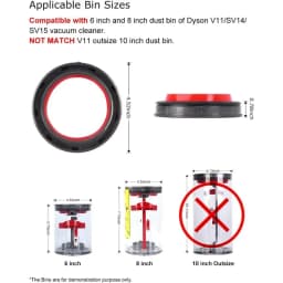 For Dyson V12 SV20 V11 SV14 SV15 V10 SV12 Vacuum Cleaner-Dust Bin Top Filter Sealing Ring Replacement Attachment Filters Part