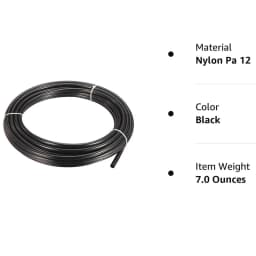 1/4 Dot Air Line 0.25" Od 32.8 Feet 10 Meters Nylon 1/4 Hose Dot Approved For Air Tubing Air Brake System Or Fluid Transfer