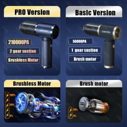 CENRR Car Vacuum Cleaner High Suction 210000PA Wireless Vacuum Cleaner Cordless Vacuum Cleaner High Pressure Cleaning Machine