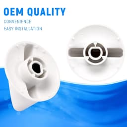 2 PACK WH1X2721 Dryer Knob Compatible with Hotpoint GE Dryer Machine Parts AP2044893 123C7931 EA271094 PS271094