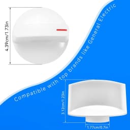 2 PACK WH1X2721 Dryer Knob Compatible with Hotpoint GE Dryer Machine Parts AP2044893 123C7931 EA271094 PS271094