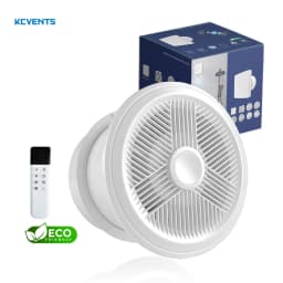 KCvents Wall Mount Exhaust Fan 100/150 mm Reversible with Remote Control for Bathroom, Kitchen, Home, Attic Ventilation Fan