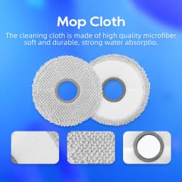 Compatible For ECOVACS DEEBOOT T30 OMNI / T30 PRO OMNI Spare Parts Main Side Brush Hepa Filter Mop Cloth Dust Bag Consumables