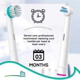 Ortho and Power Tip Brush Heads Compatible with Oralb Electric Toothbrush - Good for Braces, Crowns, Bridges Fit Oral B Pro 1000