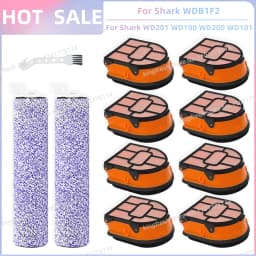 Fit For Shark WDB1F2 HydroVac AW201 AW302 WD201 WD100 WD200 WD101 WD200C WD201C WD101C HydroVac Vacuum Parts Brush Roller Filter
