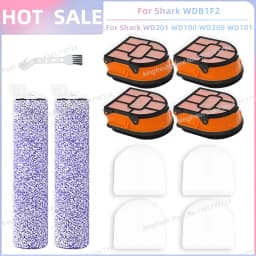 Fit For Shark WDB1F2 HydroVac AW201 AW302 WD201 WD100 WD200 WD101 WD200C WD201C WD101C HydroVac Vacuum Parts Brush Roller Filter