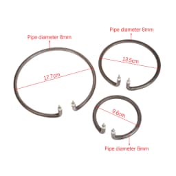 1pc Round Electric Wok Heating Pot Tube With Iron Anti-rust Heater Accessories Pipe 500/800W Circle Accept Dry Burning