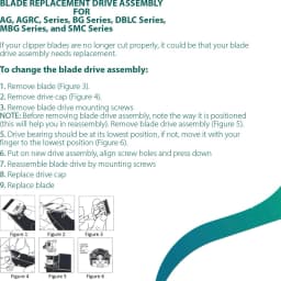 Blade Drive Assembly Lever Replacement Blade for andis pet AG, SMC,AGC, AGRC, AGR+, AGCL,AGC Dog Clipper