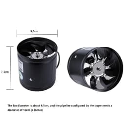 Strong Power 4 Inch Bathroom Exhaust Fan For Home Kitchen Metal Wall Mount Ventilator Toilet Pipe Air Duct Extractor