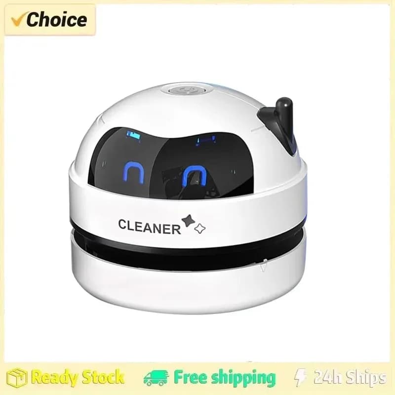 Table Vacuum Cleaner Mini Desktop Dust Vacuum With Detachable Nozzle USB Rechargeable Wireless Car Vacuum Cleaner Cleaning Tools