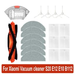 For Xiaomi Vacuum cleaner S20 / D106 E12 E10 B112 Accessories Replacement Main Side Brush Mop Cloth Filter Parts
