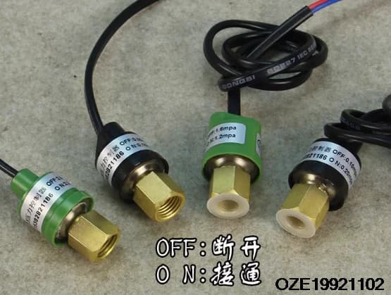 High-Precision Pressure Switch for Air Conditioning and Heat Pump Control - Low/High Pressure Range 0.05-0.15/2.4-3.0 off/on