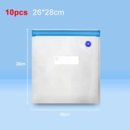 Food Vacuum Bags Reusable Vacuum Packaging Bags 10pcs BPA-Free Vacuum Sealing Air Valve Bag Food Storage Fresh Keeping Bags