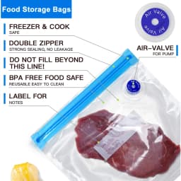 Food Vacuum Bags Reusable Vacuum Packaging Bags 10pcs BPA-Free Vacuum Sealing Air Valve Bag Food Storage Fresh Keeping Bags