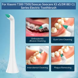 Interdental Replacement Toothbrush Heads for Xiaomi T300 T500 Soocas Soocare X3 X5 DR BEI C1 Series Electric Toothbrush Nozzles