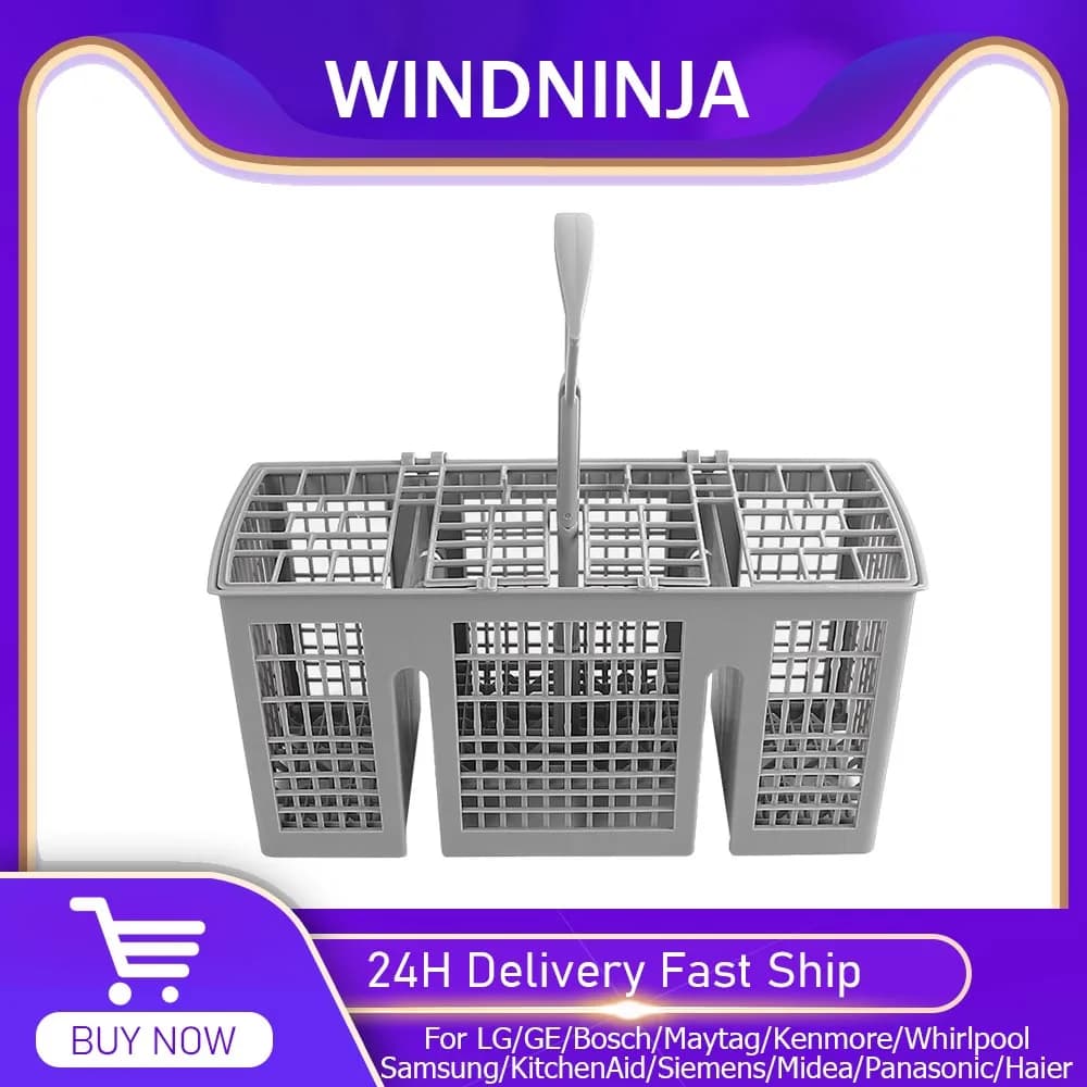 Kitchen Storage Supplies Universal Cutlery Basket For Constructa, Kenmore For Siemens,Bosch, Maytag Dishwashers Cutlery Basket