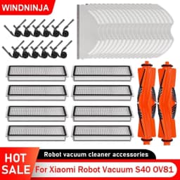For Xiaomi Robot Vacuum S40 OV81 Dust Bags Side Brush Mop Cloths Roller Brush HEPA Filter Vacuum Cleaner Cleaning Accessories