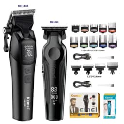 Kemei KM-1858 10W Professional Electric Hair Clipper,KM-264 5W Cordless USB Charging Rechargeable Clippers,Hair Trimmer Kit