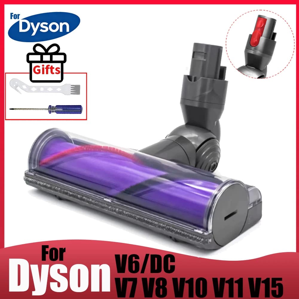 For Dyson V6/DC V7 V8 V10 V11 V15, Direct Drive Vacuum Brush Head, Carpet & Hard Floor Attachment,Comparable to Original Quality