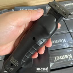 Kemei 2299 Barber Cordless Hair Trimmer 0mm Zero Gapped Carving Clipper Professional Electric Finish Cutting Machine