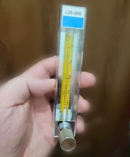 Low Flow Air Flow Meter 2.5-1000ml/Min Gas Flowmeter Rotameter With Control Valve LZB-3WB, LZB-4WB