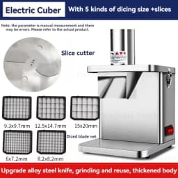 HomeWise Vegetable Cutter Blade Accessories for Electric Vegetable Cube Cutting Machine Fruit Slicer Cutting Strip Dice