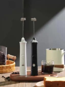 Milk Frother Wand Coffee Frother Handheld Foam Maker For Latte Rechargeable Electric Milk Frother Handheld Drink Mixer Gift Idea