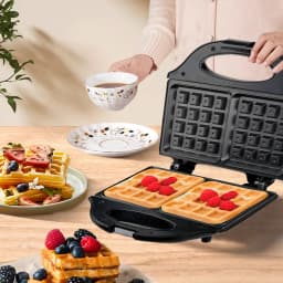 Professional Electric Waffle Maker Cooking Kitchen Appliances Multifunction Breakfast Waffles Machine Non-stick Iron Pan
