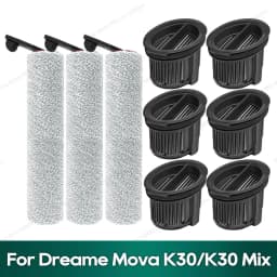Compatible for Dreame Mova K30 / K30 Mix, Trouver K30 Accessories Roller Brush Hepa Filter Replacement Parts
