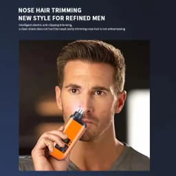 2 In 1 Portable Electric Nose Hair Trimmer USB charging Nose Ears Hair Eyebrow Trimmer for Men Rechargeable Painless set