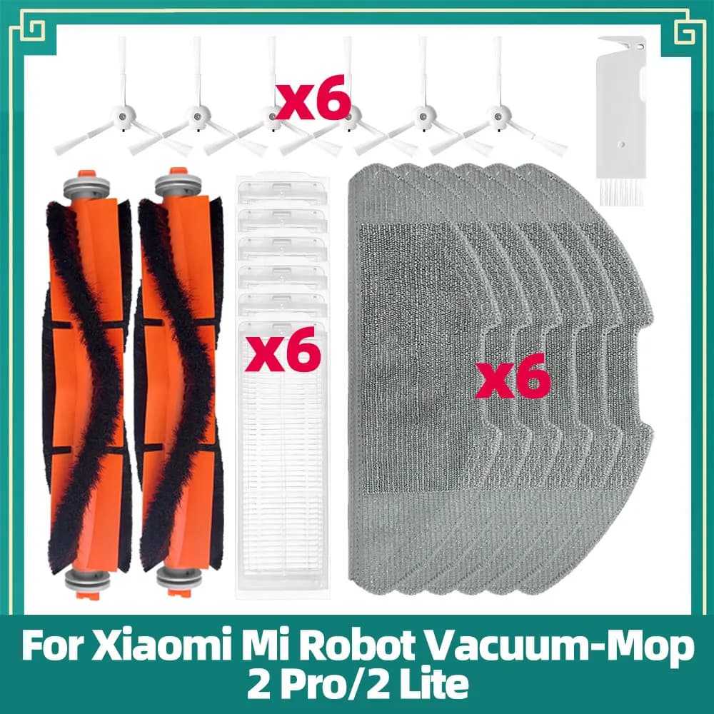 Fit For Xiaomi Mi Robot Vacuum-Mop 2 Pro MJST1SHW / 2 Lite MJSTL Parts Main Side Brush HEPA Filter Mop Cloth Accessories